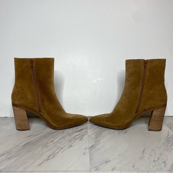Steve Madden Sparrow Brown Suede Heeled Bootie 11M - Picture 5 of 15